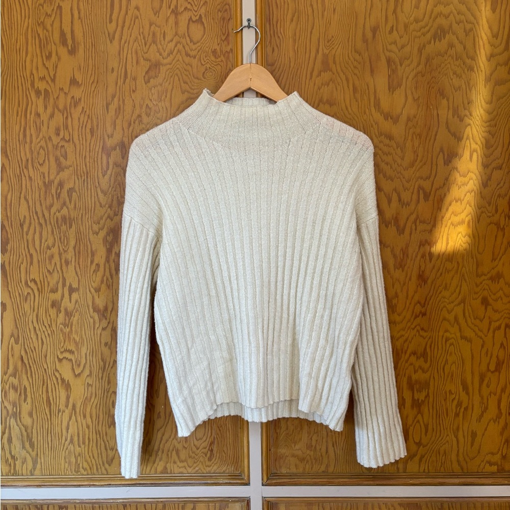 Cozy Cream Ribbed Sweater